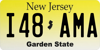 NJ license plate I48AMA
