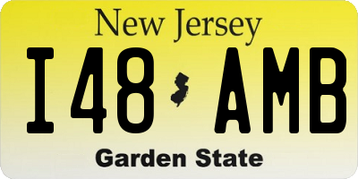 NJ license plate I48AMB