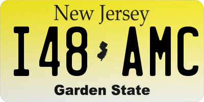 NJ license plate I48AMC