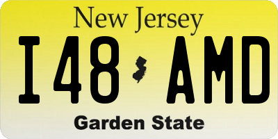 NJ license plate I48AMD