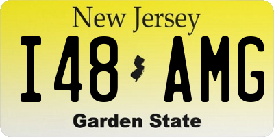 NJ license plate I48AMG