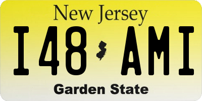 NJ license plate I48AMI