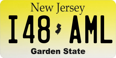 NJ license plate I48AML