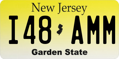 NJ license plate I48AMM