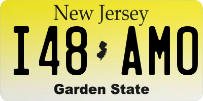 NJ license plate I48AMO
