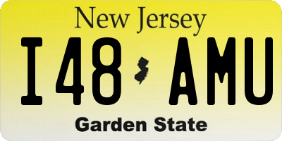 NJ license plate I48AMU
