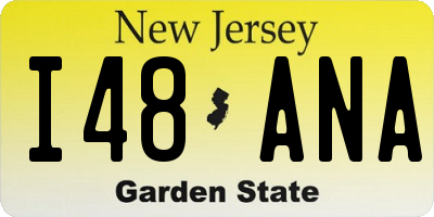 NJ license plate I48ANA