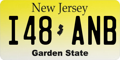 NJ license plate I48ANB