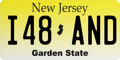 NJ license plate I48AND