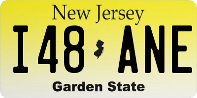 NJ license plate I48ANE