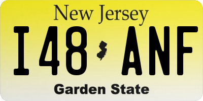 NJ license plate I48ANF