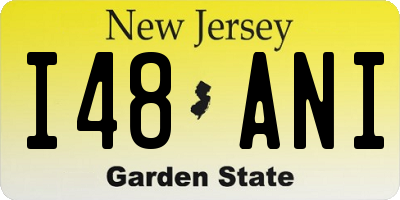 NJ license plate I48ANI