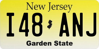NJ license plate I48ANJ