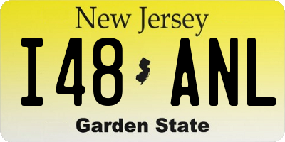 NJ license plate I48ANL