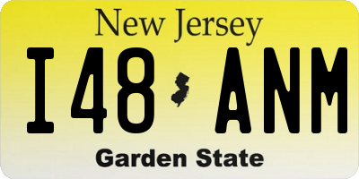 NJ license plate I48ANM