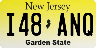NJ license plate I48ANQ