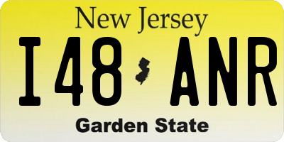 NJ license plate I48ANR