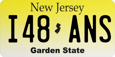 NJ license plate I48ANS