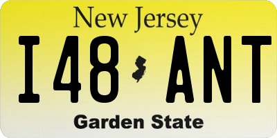 NJ license plate I48ANT
