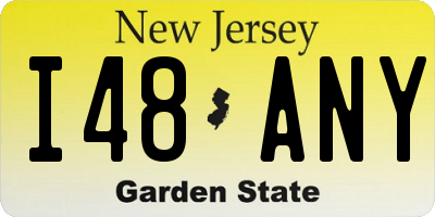 NJ license plate I48ANY