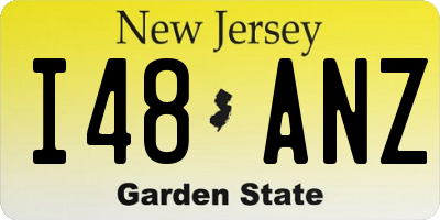 NJ license plate I48ANZ