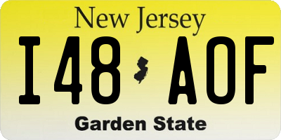 NJ license plate I48AOF