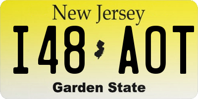 NJ license plate I48AOT