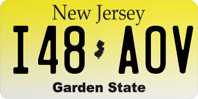 NJ license plate I48AOV
