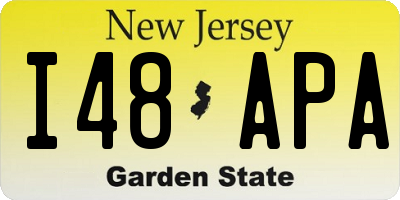 NJ license plate I48APA