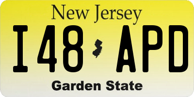 NJ license plate I48APD