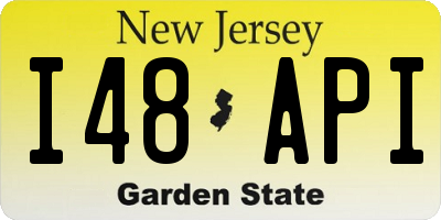 NJ license plate I48API
