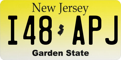 NJ license plate I48APJ