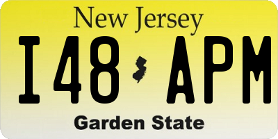 NJ license plate I48APM