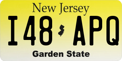 NJ license plate I48APQ
