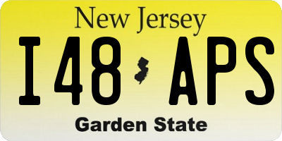 NJ license plate I48APS