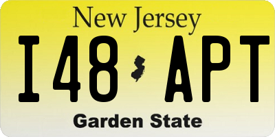 NJ license plate I48APT