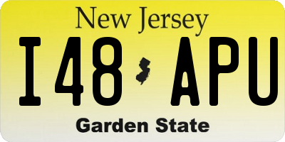 NJ license plate I48APU