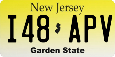NJ license plate I48APV