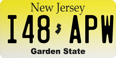 NJ license plate I48APW