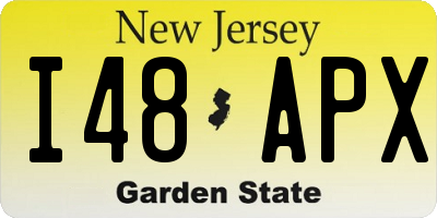 NJ license plate I48APX