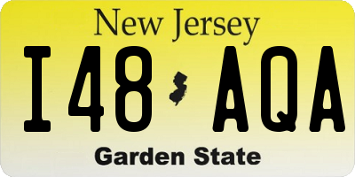 NJ license plate I48AQA