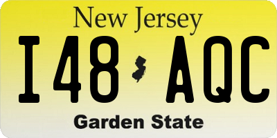 NJ license plate I48AQC