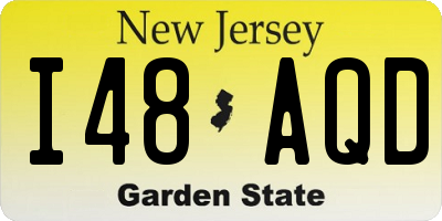 NJ license plate I48AQD