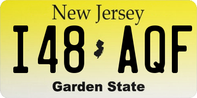 NJ license plate I48AQF