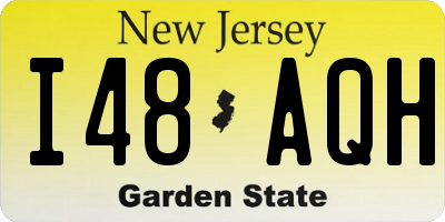 NJ license plate I48AQH