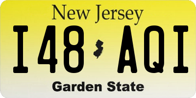 NJ license plate I48AQI