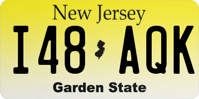 NJ license plate I48AQK