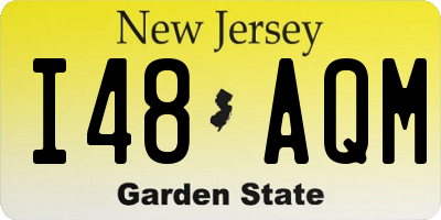 NJ license plate I48AQM