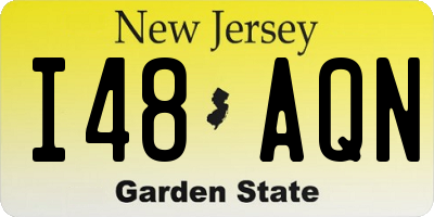 NJ license plate I48AQN