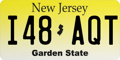 NJ license plate I48AQT